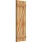 Ekena Millwork Joined Board-n-Batten Shutters w/Z-Bar, Rough Sawn Western Red Cedar, 16 1/8W x 47H, PR RBJ06Z16X047RWR - alternate 5